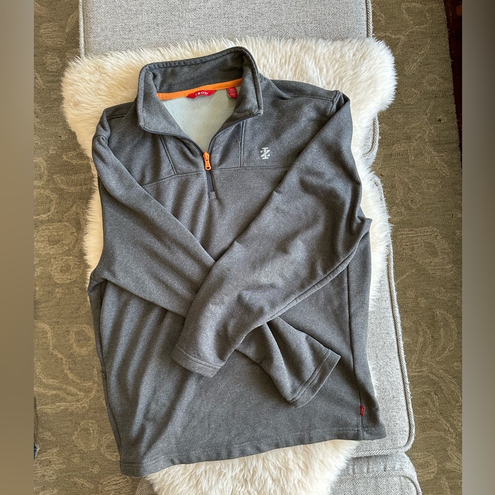 Men’s IZOD Gray Half-Zip Pullover